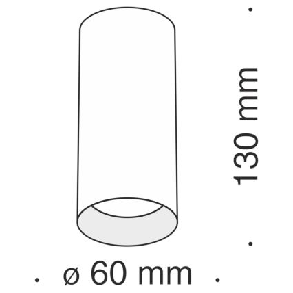 Maytoni C010CL-01B - Spotlampe FOCUS 1xGU10/50W/230V sort