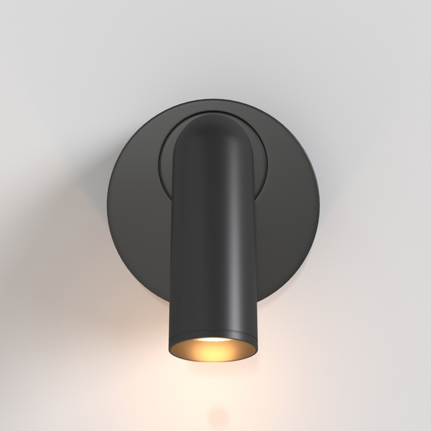 Maytoni C038WL-L3B3K - LED væglampe MIRAX LED/3W/230V 3000K sort