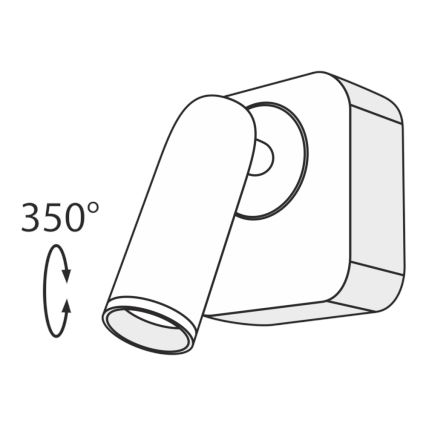 Maytoni C039WL-L3B3K - LED vægspot MIRAX LED/3W/230V sort