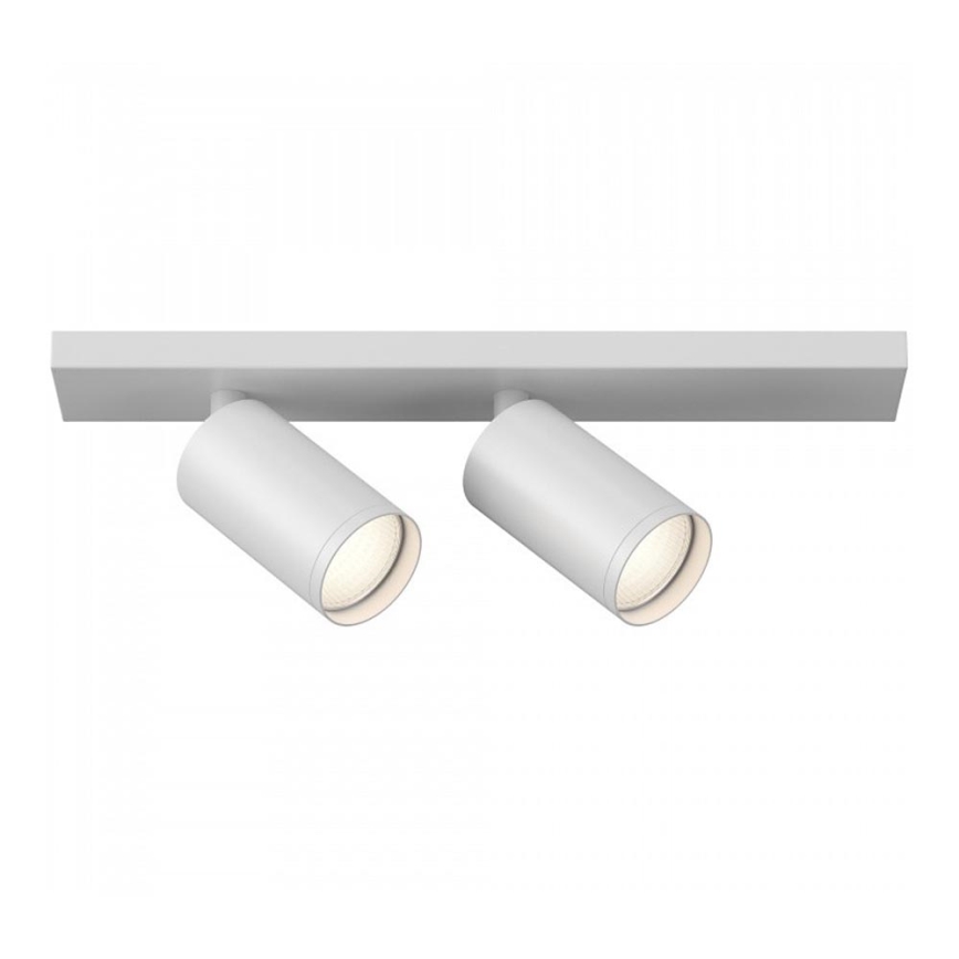 Maytoni C051CL-U-2W - Spotlampe FOCUS 2xGU10/10W/230V hvid