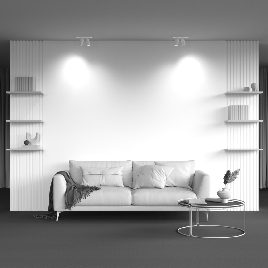 Maytoni C051CL-U-2W - Spotlampe FOCUS 2xGU10/10W/230V hvid