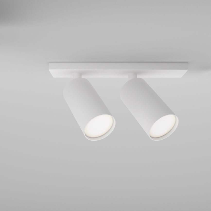 Maytoni C051CL-U-2W - Spotlampe FOCUS 2xGU10/10W/230V hvid