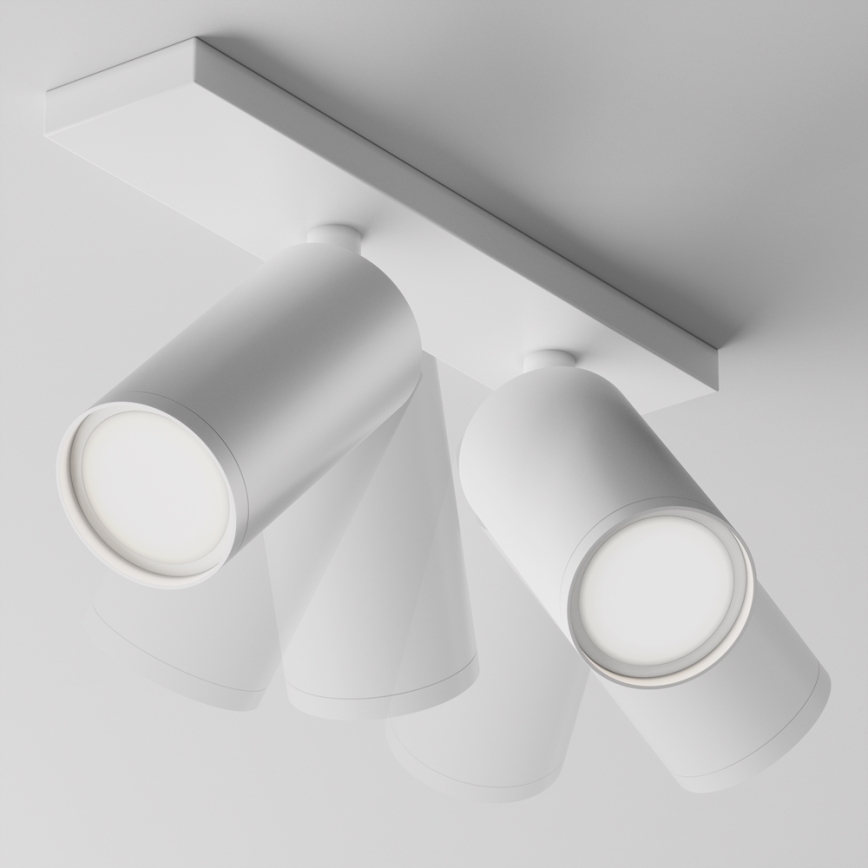 Maytoni C051CL-U-2W - Spotlampe FOCUS 2xGU10/10W/230V hvid