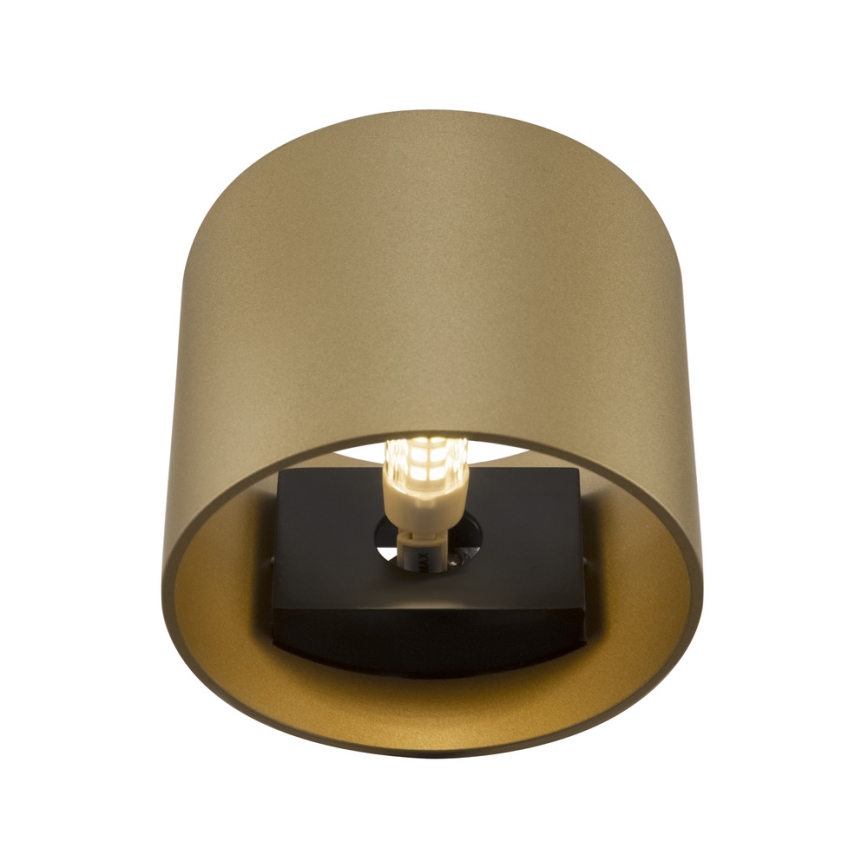 Maytoni C066WL-01MG - Væglampe ROND 1xG9/50W/230V guldfarvet