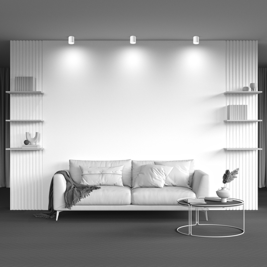 Maytoni C086CM-GX53-MRD-W - Spotlampe HOOP 1xGX53/15W/230V hvid