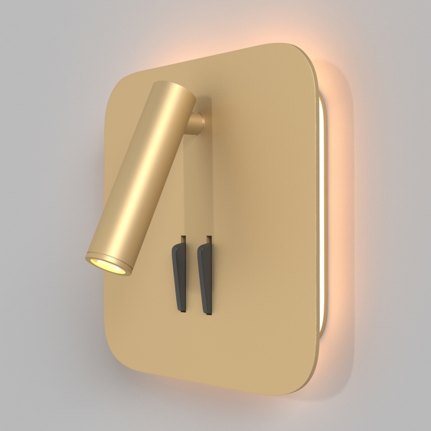 Maytoni C175-WL-01-6W-MG - LED vægspot IOS LED/9W/230V guldfarvet