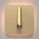 Maytoni C175-WL-01-6W-MG - LED vægspot IOS LED/9W/230V guldfarvet