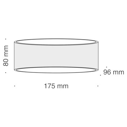 Maytoni C806WL-L5B - LED væglampe TRAME LED/6W/230V sort