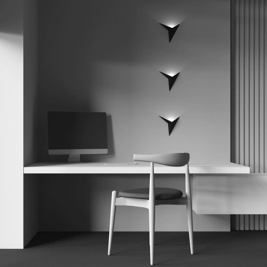 Maytoni C808WL-L3B - LED væglampe TRAME LED/3W/230V sort