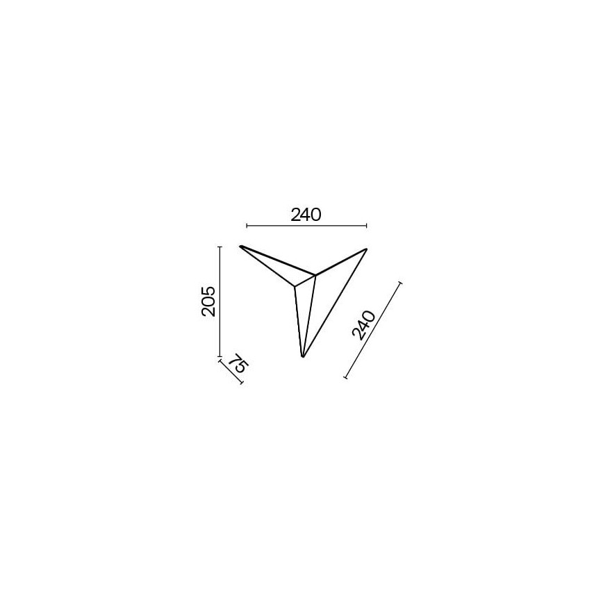 Maytoni C808WL-L3B - LED væglampe TRAME LED/3W/230V sort
