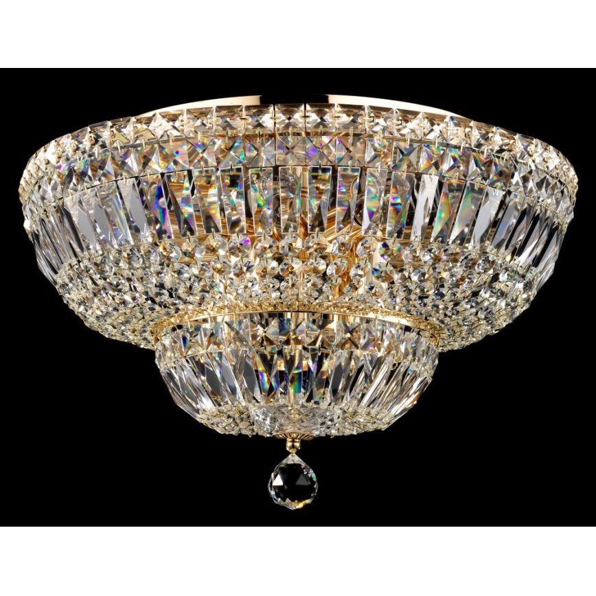 Maytoni DIA100-CL-12-G - Loftlampe BASFOR 12xE14/60W/230V guldfarvet