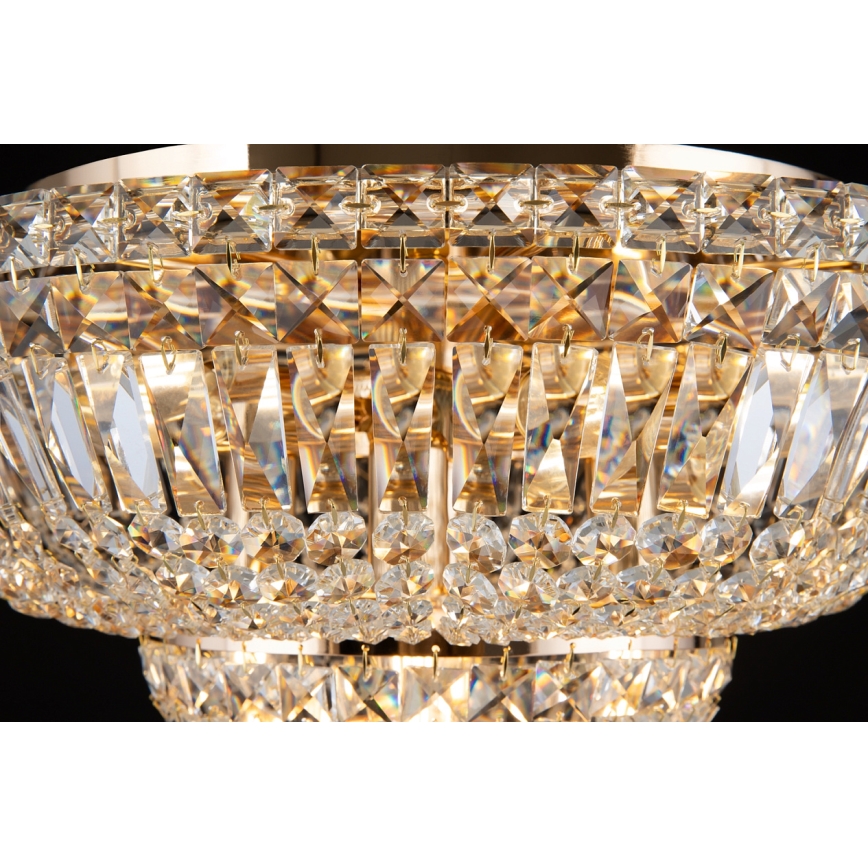 Maytoni DIA100-CL-12-G - Loftlampe BASFOR 12xE14/60W/230V guldfarvet