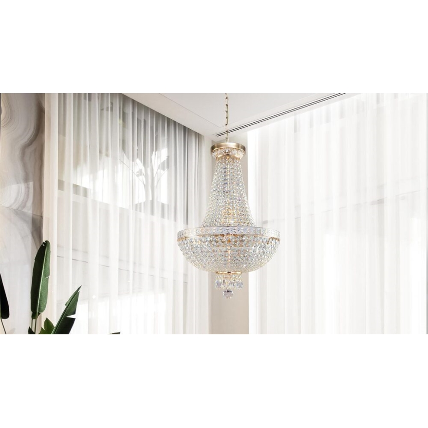 Maytoni DIA750-TT40-WG - Pendel med kædeophæng BELLA 7xE14/60W/230V