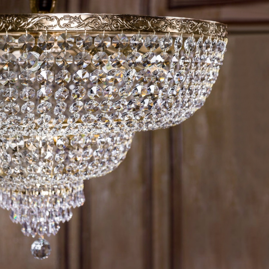 Maytoni DIA890-CL-18-G - Loftlampe PALACE 18xE27/60W/230V