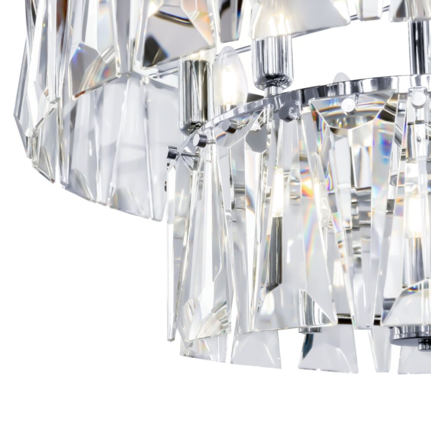 Maytoni MOD043PL-12CH - Pendel med kædeophæng PUNTES 12xE14/40W/230V skinnende krom