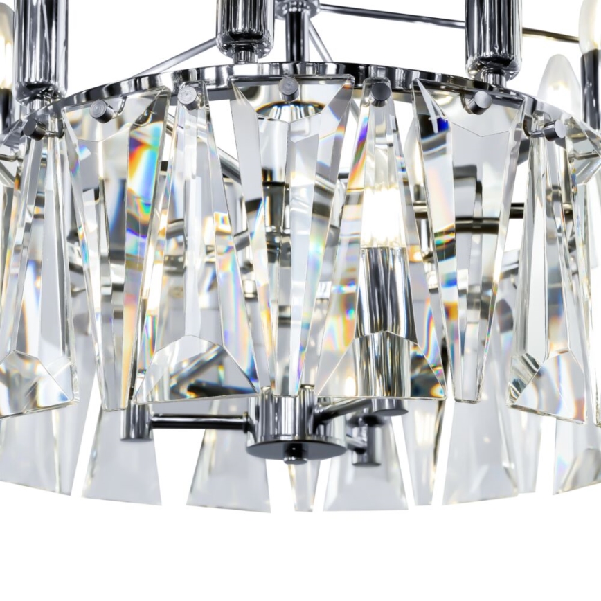 Maytoni MOD043PL-12CH - Pendel med kædeophæng PUNTES 12xE14/40W/230V skinnende krom