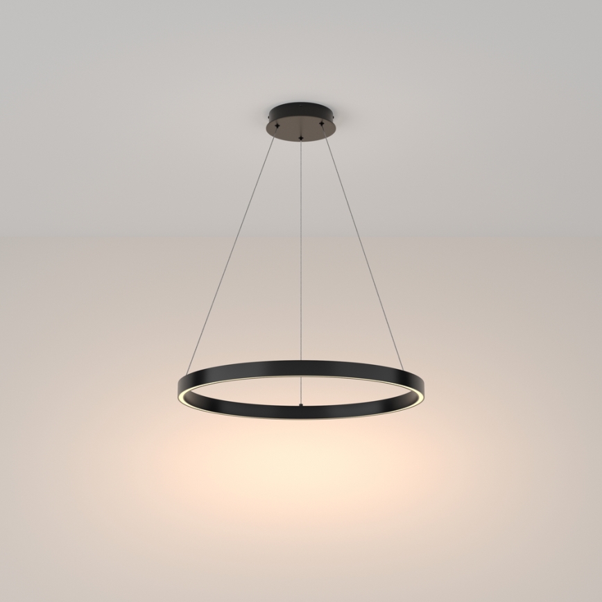 Maytoni MOD058PL-L32B3K - LED pendel RIM LED/37W/230V 3000K diameter 60 cm sort