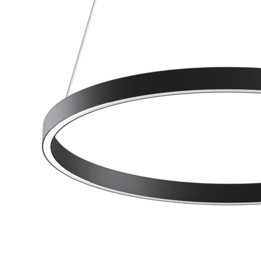 Maytoni MOD058PL-L32B3K - LED pendel RIM LED/37W/230V 3000K diameter 60 cm sort
