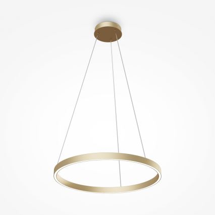 Maytoni MOD058PL-L32BS4K - LED pendel RIM LED/37W/230V 4000K diameter 60 cm guldfarvet