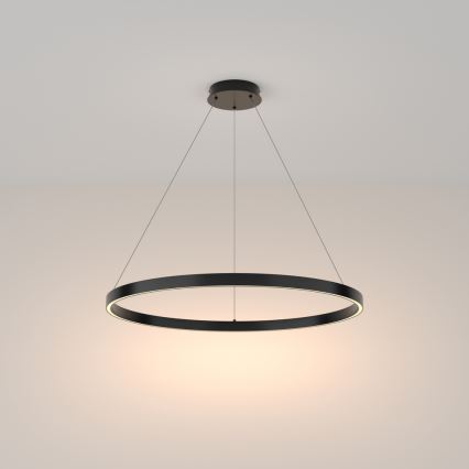 Maytoni MOD058PL-L42B3K - LED pendel RIM LED/51W/230V 3000K diameter 80 cm sort