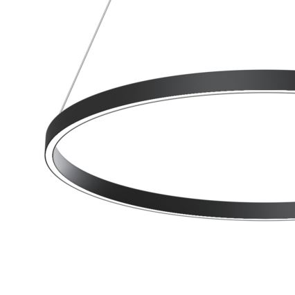 Maytoni MOD058PL-L42B3K - LED pendel RIM LED/51W/230V 3000K diameter 80 cm sort