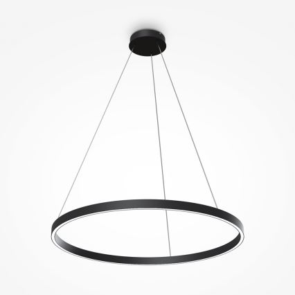 Maytoni MOD058PL-L42B4K - LED pendel RIM LED/51W/230V 4000K diameter 80 cm sort