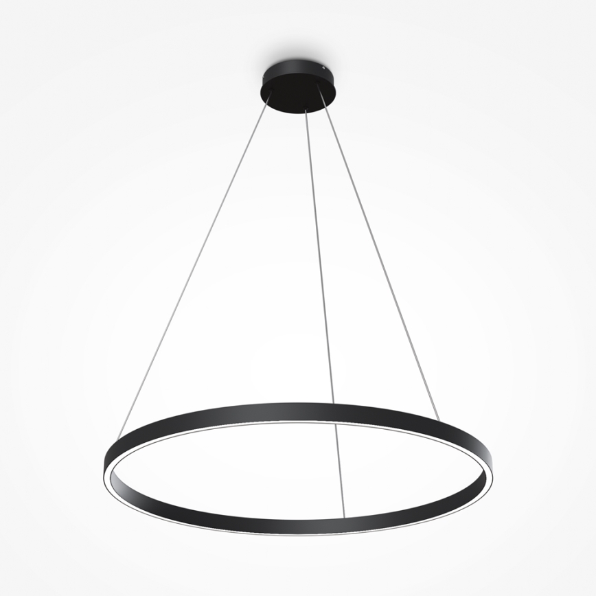 Maytoni MOD058PL-L42B4K - LED pendel RIM LED/51W/230V 4000K diameter 80 cm sort