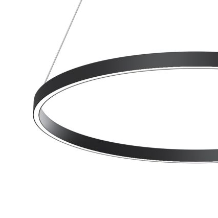 Maytoni MOD058PL-L42B4K - LED pendel RIM LED/51W/230V 4000K diameter 80 cm sort