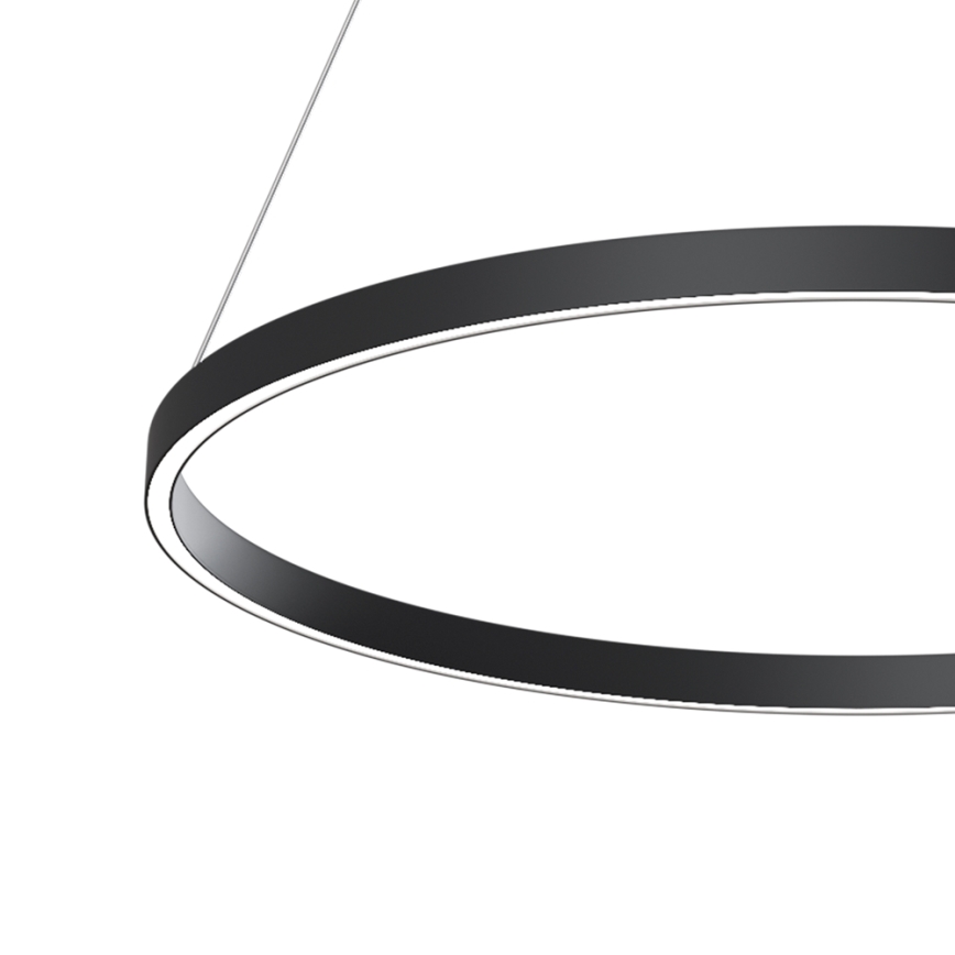 Maytoni MOD058PL-L42B4K - LED pendel RIM LED/51W/230V 4000K diameter 80 cm sort