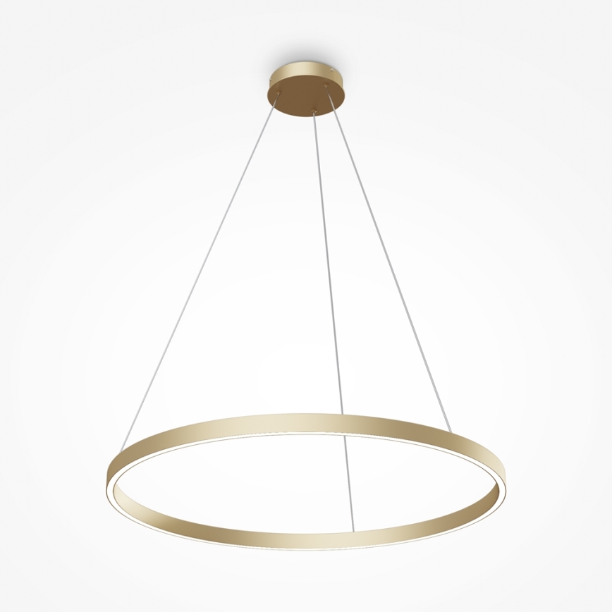 Maytoni MOD058PL-L42BS4K - LED pendel RIM LED/51W/230V 4000K diameter 80 cm guldfarvet
