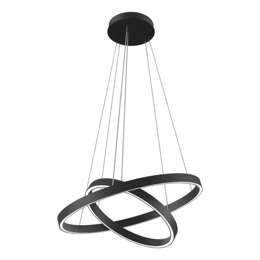 Maytoni MOD058PL-L55B3K - LED pendel RIM LED/61W/230V 3000K diameter 60 cm sort