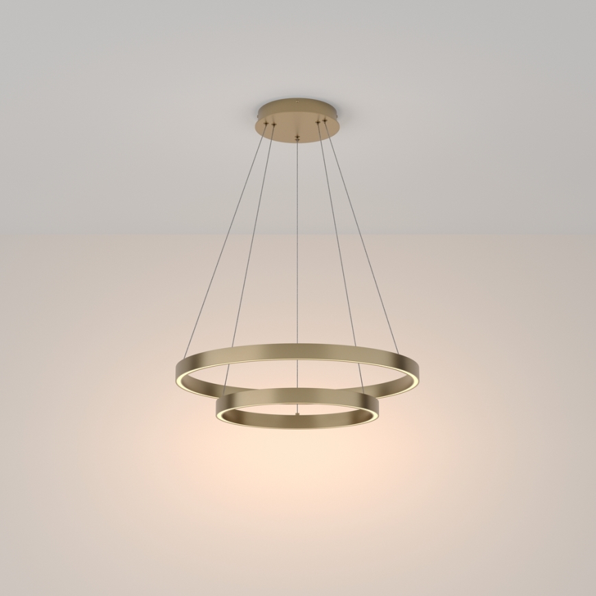 Maytoni MOD058PL-L55BS3K - LED pendel RIM LED/61W/230V 3000K diameter 60 cm guldfarvet