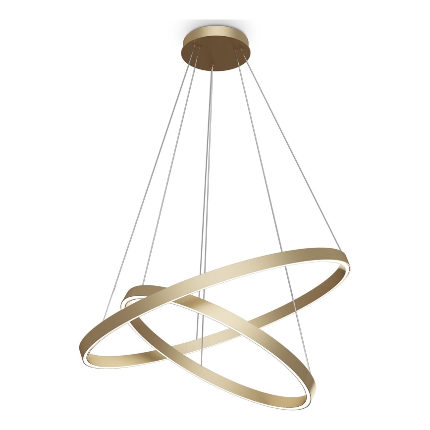 Maytoni MOD058PL-L74BS3K - LED pendel RIM LED/88W/230V 3000K diameter 80 cm guldfarvet