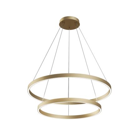 Maytoni MOD058PL-L74BS3K - LED pendel RIM LED/88W/230V 3000K diameter 80 cm guldfarvet