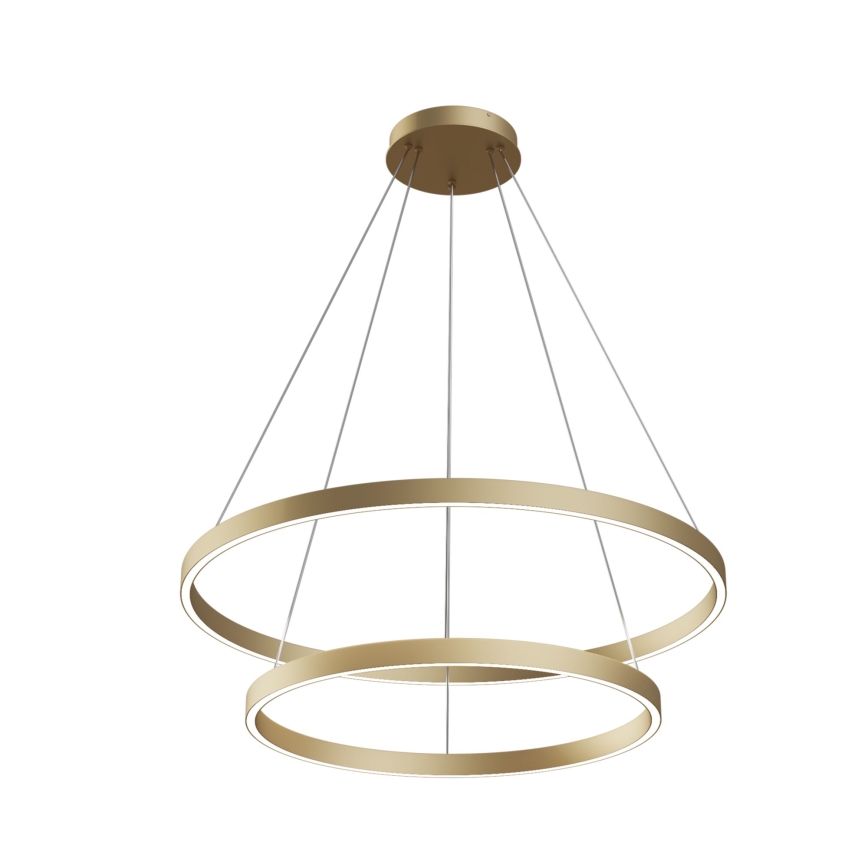 Maytoni MOD058PL-L74BS3K - LED pendel RIM LED/88W/230V 3000K diameter 80 cm guldfarvet