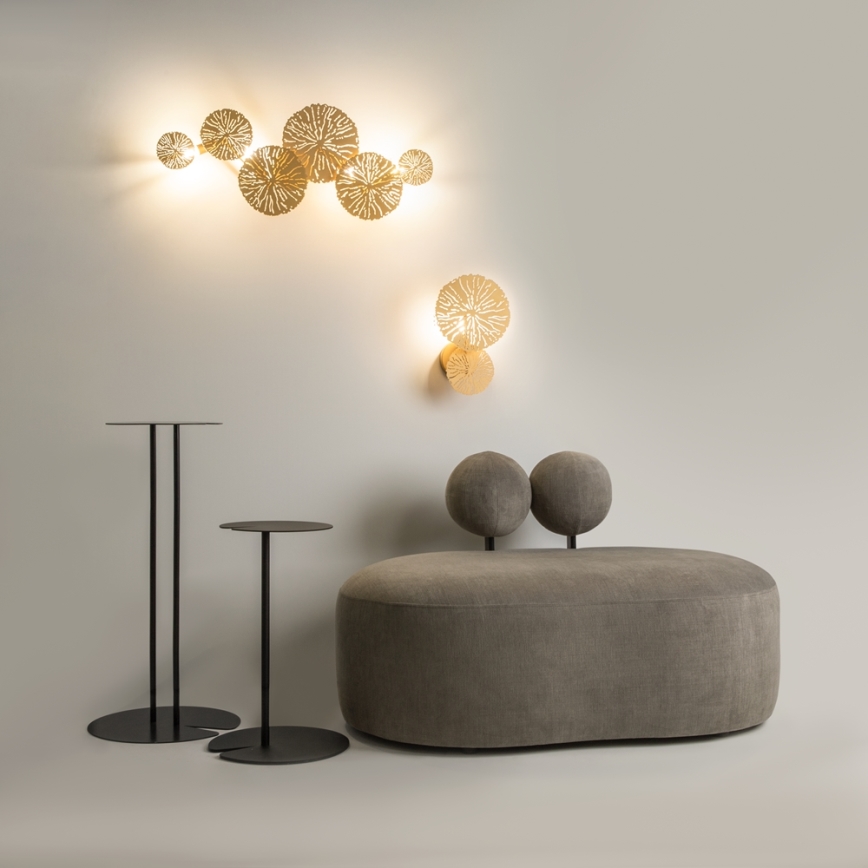 Maytoni MOD082WL-01G - Væglampe LOVETANN 1xE14/40W/230V guldfarvet