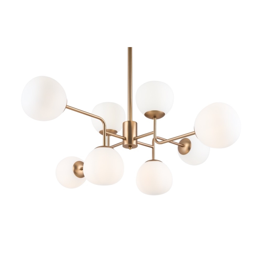 Maytoni MOD221-PL-08-G - Pendellampe ERICH 8xE14/40W/230V kobber