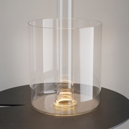 Maytoni MOD229TL-L3B3K1 - Bærbar LED  bordlampe dæmpbar og genopladelig LED/3W/5V 2200-4000K sort/transparent
