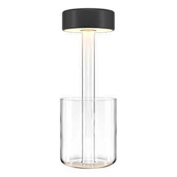 Maytoni MOD229TL-L3B3K1 - LED Dæmpbar Genopladelig Bærbar Bordlampe LED/3W/5V 2200-4000K 2000 mAh sort/klar