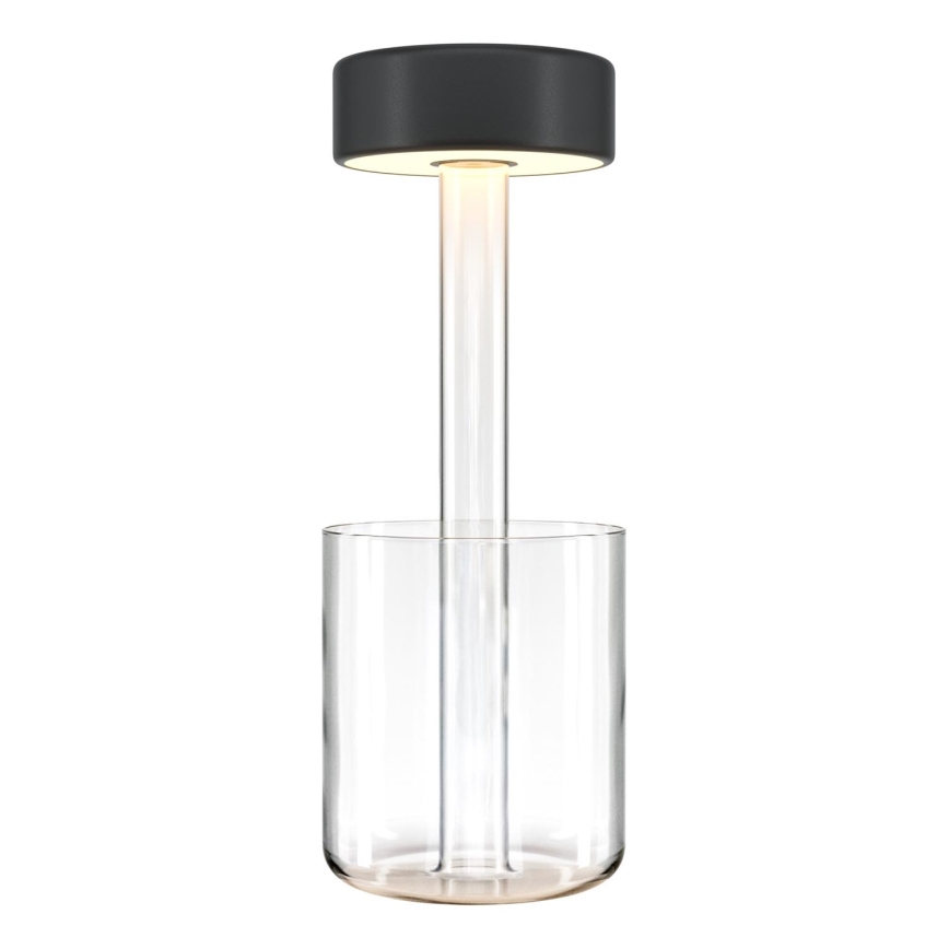 Maytoni MOD229TL-L3B3K1 - LED Dæmpbar Genopladelig Bærbar Bordlampe LED/3W/5V 2200-4000K 2000 mAh sort/klar