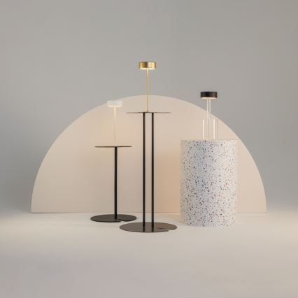 Maytoni MOD229TL-L3B3K1 - LED Dæmpbar Genopladelig Bærbar Bordlampe LED/3W/5V 2200-4000K 2000 mAh sort/klar
