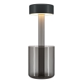 Maytoni MOD229TL-L3B3K3 - Bærbar LED bordlampe dæmpbar og genopladelig LED/3W/5V 2200-4000K sort/grå