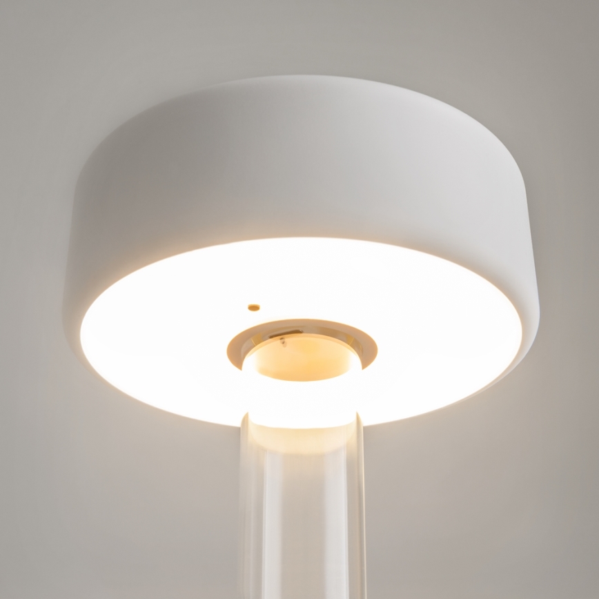 Maytoni MOD229TL-L3W3K1 - Bærbar LED bordlampe genopladelig og dæmpbar LED/3W/5V 2200-4000K hvid/transparent
