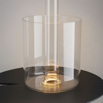 Maytoni MOD229TL-L3W3K1 - Bærbar LED bordlampe genopladelig og dæmpbar LED/3W/5V 2200-4000K hvid/transparent