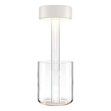 Maytoni MOD229TL-L3W3K1 - Bærbar LED bordlampe dæmpbar og genopladelig LED/3W/5V 2200-4000K hvid/transparent