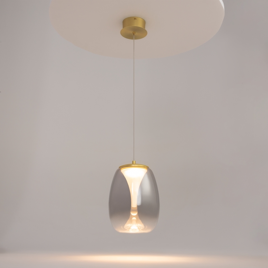 Maytoni MOD282PL-L8G3K - LED pendel SPLASH LED/7W/230V 3000K guldfarvet