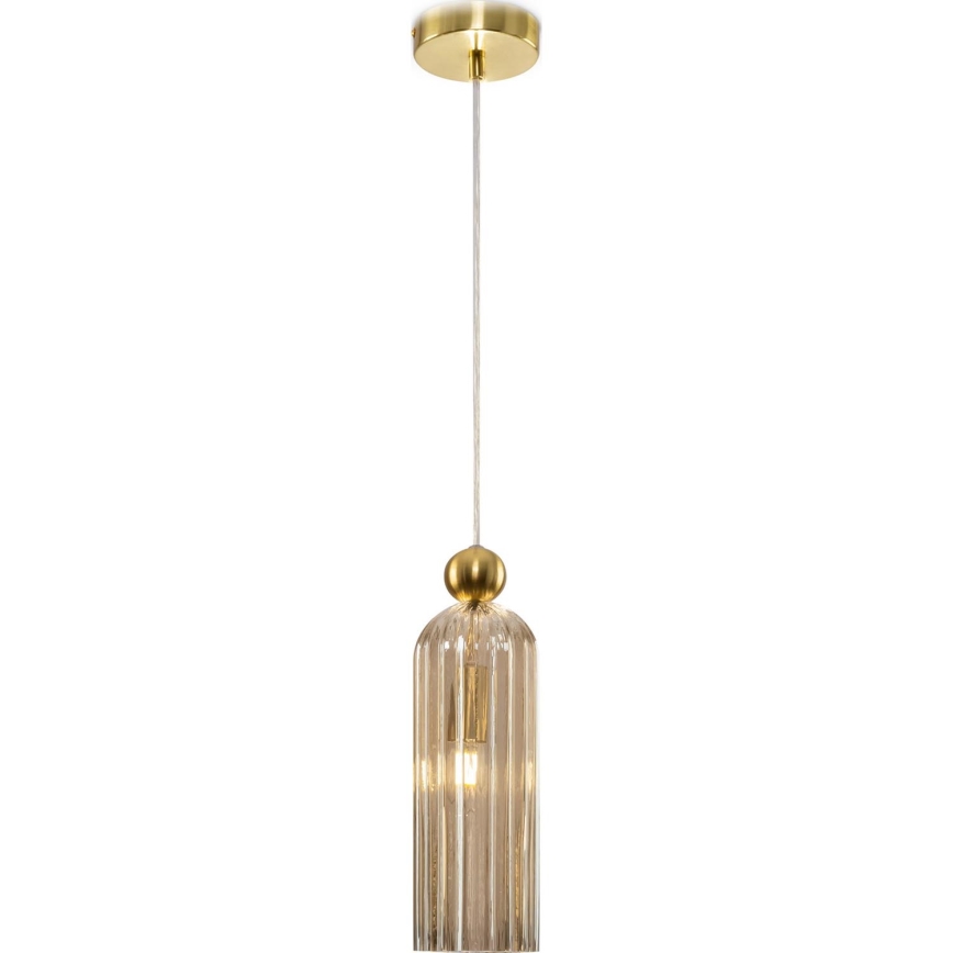 Maytoni MOD302PL-01CG - Pendel ANTIC 1xE14/40W/230V guldfarvet/beige