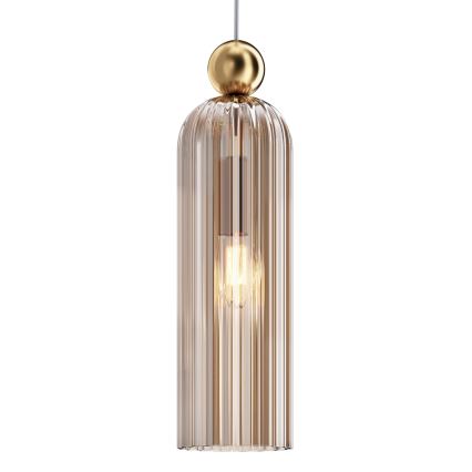 Maytoni MOD302PL-01CG - Pendel ANTIC 1xE14/40W/230V guldfarvet/beige