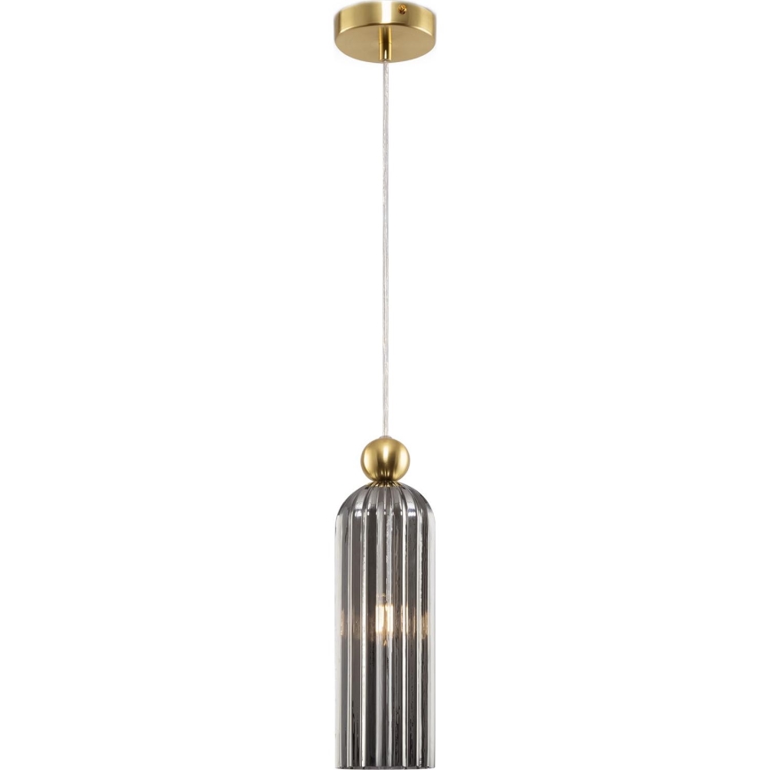 Maytoni MOD302PL-01GR - Pendel ANTIC 1xE14/40W/230V guldfarvet/grå