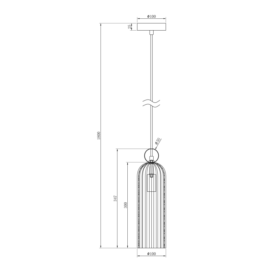 Maytoni MOD302PL-01GR - Pendel ANTIC 1xE14/40W/230V guldfarvet/grå